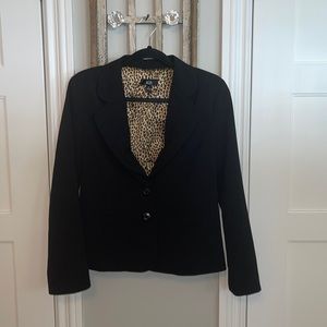 AGB Black Cheetah Suit Jacket